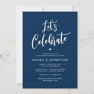 Invitación Boda Brunch, come, celebremos