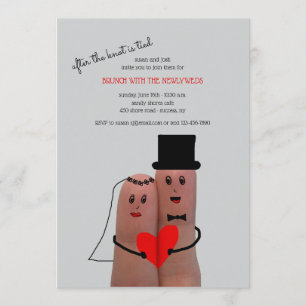 Invitación Boda Brunch de Cute Couple Post
