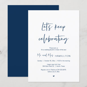 Invitación Boda Brunch, sigamos celebrando Invita