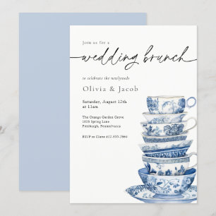 Invitación Boda Brunch Tea Fiesta Chinoiserie Bridal Shower