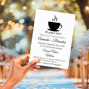 Invitación Boda Café La Mezcla Perfecta