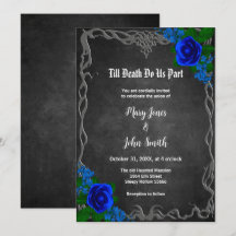 Boda Caída del Royal Blue Rosa Chalk Board