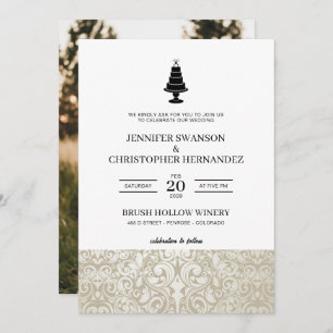 Invitación Boda Cake