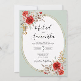 Invitación Boda Campestre en el País de la Rosa Rústica