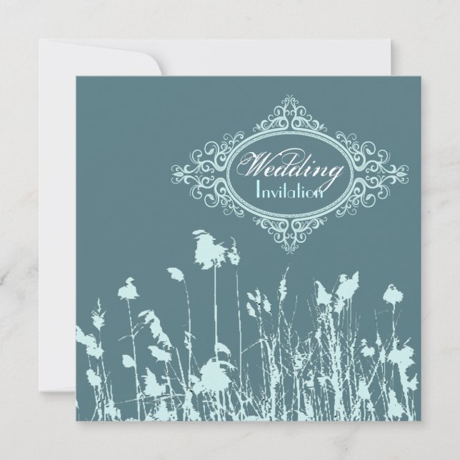 Invitación boda campestre rústica occidental al aire libre (Anverso)