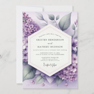 Invitación Boda Capricho Flor de Lila