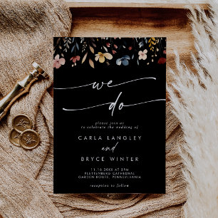 Invitación Boda caprichosa boho multicolor We Do Wildflower