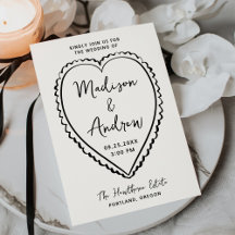 Boda caprichosa de corazón negro