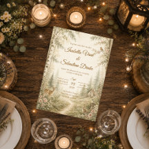 Boda caprichosa de cottage en el bosque