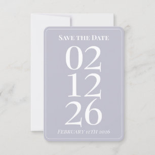 Invitación Boda caprichosa de lavanda morado Guardar la fecha