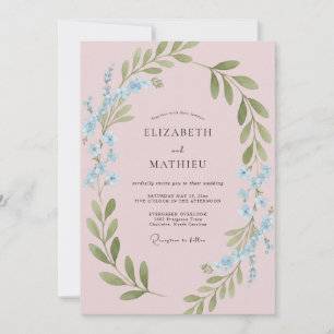 Invitación Boda Caprichosa de Prado Rosa Rubor
