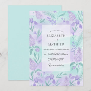Invitación Boda caprichosa de primavera con amatista