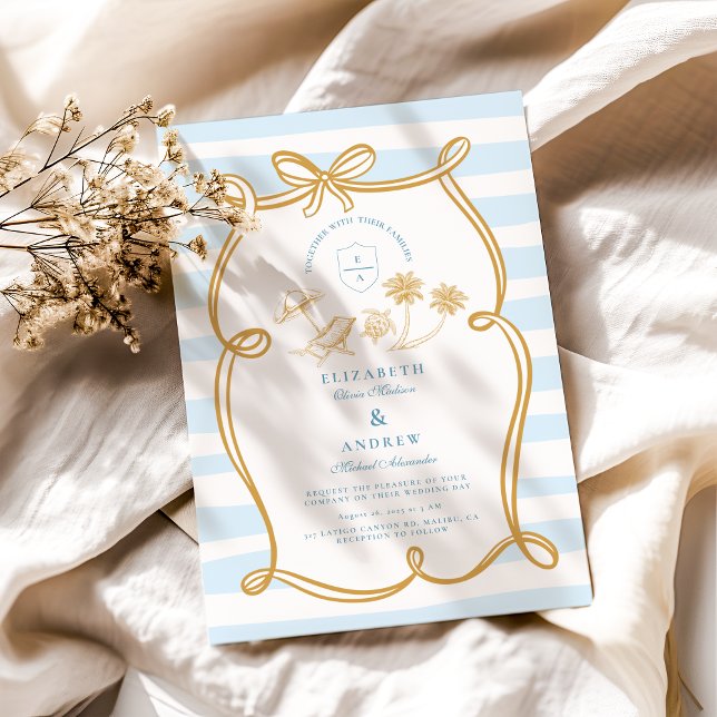 Invitación Boda caprichosa en la costa (Subido por el creador)