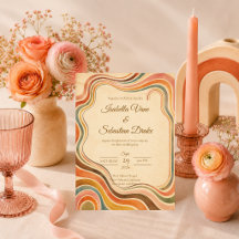 Boda caprichosa retro arcoíris