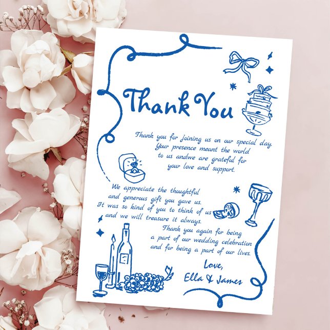 Invitación Boda caprichoso de mano azul (Subido por el creador)