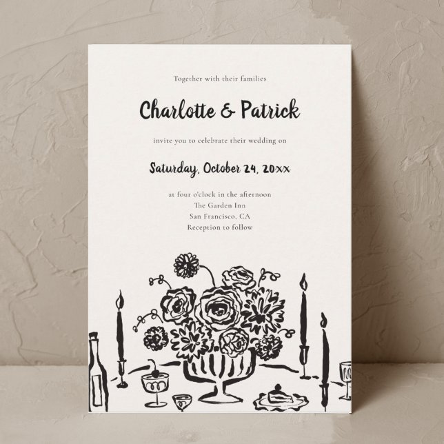 Invitación Boda caprichoso y caprichoso (Subido por el creador)