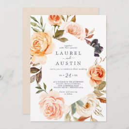 Invitación Boda Casual de Florals Rustic Earth