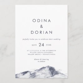 Invitación Boda Casual de Montaña Simple