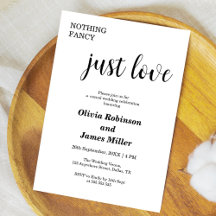 Boda Casual Sin Adornos Solo Amor Blanco