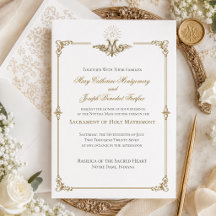 Boda católica de oro mariano del siglo XIX