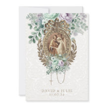 Boda católica menta verde lavanda