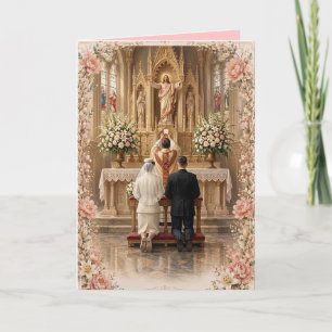 Invitación Boda católica militar Santa Eucaristía
