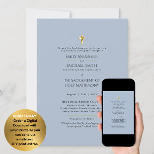 Invitación Boda Católico Nupcial Masivo