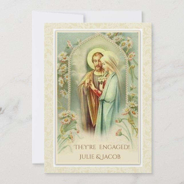 Invitación Boda Católico Tradicional (Anverso)