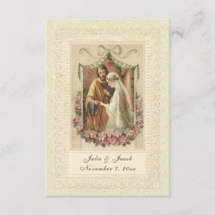 Invitación Boda católico tradicional Novia Groom