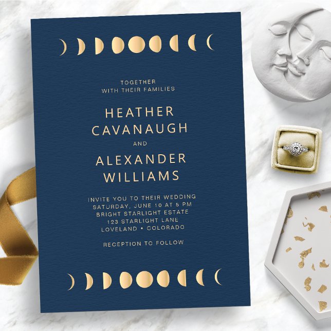 Invitación Boda celeste azul (Blue Celestial Wedding Invitation
)