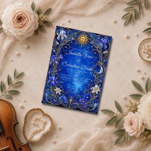 Invitación Boda Celestial Art Nouveau