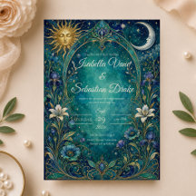 Boda Celestial Art Nouveau