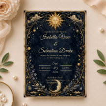 Boda Celestial del Sol y la Luna Vintage