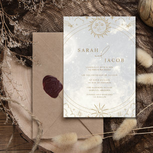 Invitación Boda Celestial Escrito en las Estrellas