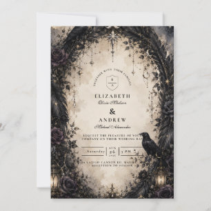 Invitación Boda Celestial Gótica Encantada