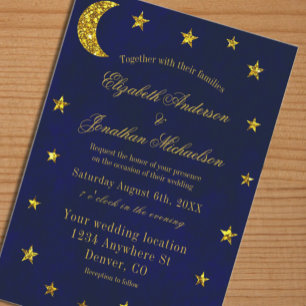 Invitación Boda Celestial Nocturno