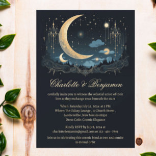Invitación Boda Celestial Única