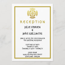 Boda Celta Faux Gold Celtic Knot Cross