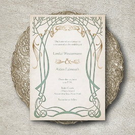 Invitación Boda Celta Medieval Fantasy
