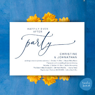 Invitación Boda Cena Fiesta Baile Felices para Siempre