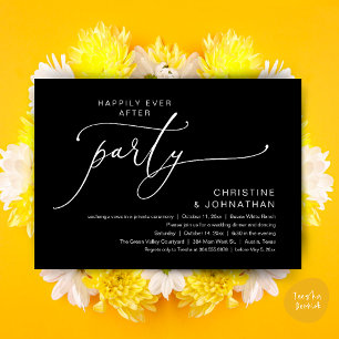 Invitación Boda Cena Fiesta Baile Felices para Siempre