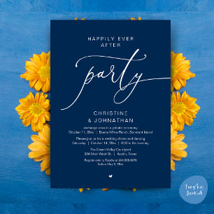 Invitación Boda Cena Fiesta Baile Felices para Siempre