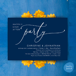 Invitación Boda Cena Fiesta Baile Felices para Siempre