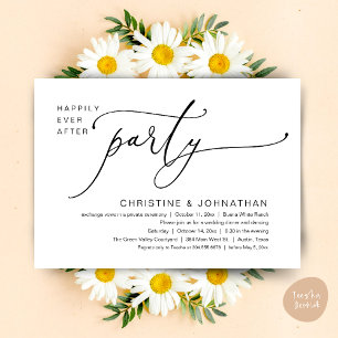 Invitación Boda Cena Fiestade Baile Felices para Siempre