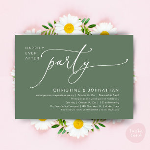 Invitación Boda Cena Fiestade Baile Felices para Siempre