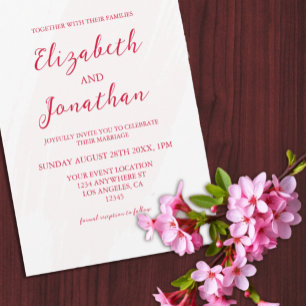 Invitación Boda Cereza Roja