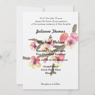 Invitación Boda Cherry Blossom