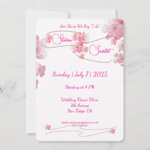 Invitación Boda Cherry Blossom