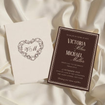 Boda Chic de Chocolate Marrón Dinero Antiguo