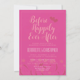 Invitación Boda Chic Moderna Elegante Sencilla Rosa